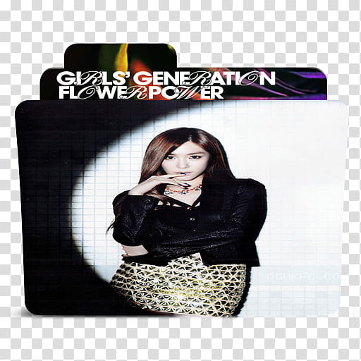 SNSD Flower Power Folder Icon and , snsd tiffany flower power transparent background PNG clipart