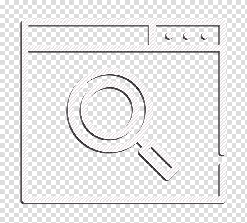 SEO and online marketing Elements icon Search icon, Text, Black, Circle, Blackandwhite, Symbol, Logo transparent background PNG clipart