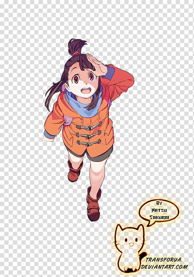 Atsuko Kagari from Little Witch Academia Only transparent background ...