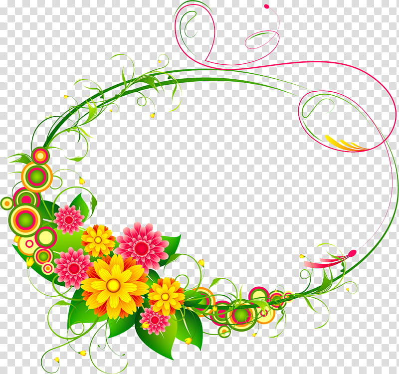 flower oval frame floral oval frame, Plant transparent background PNG clipart