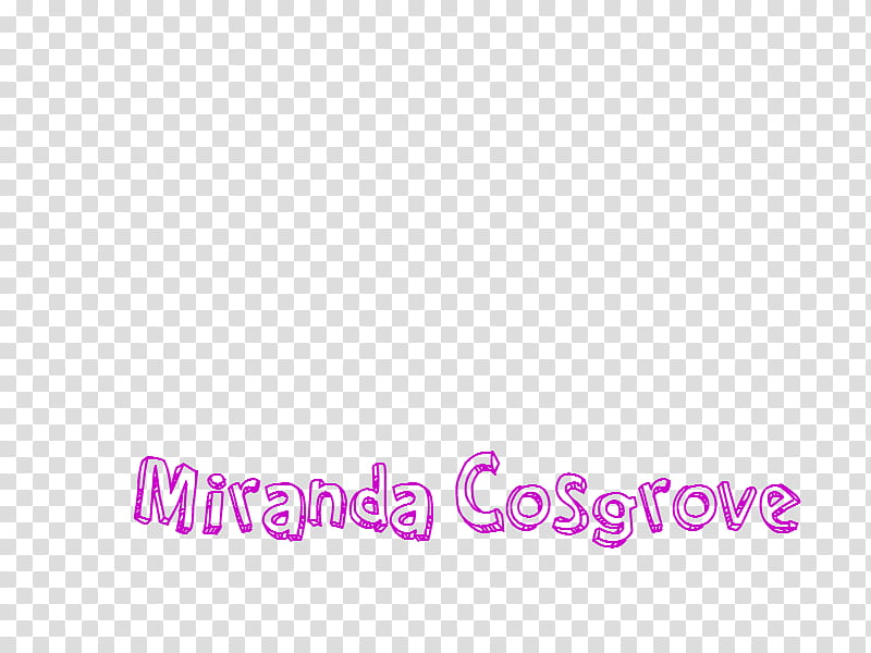 texto miranda cosgrove transparent background PNG clipart