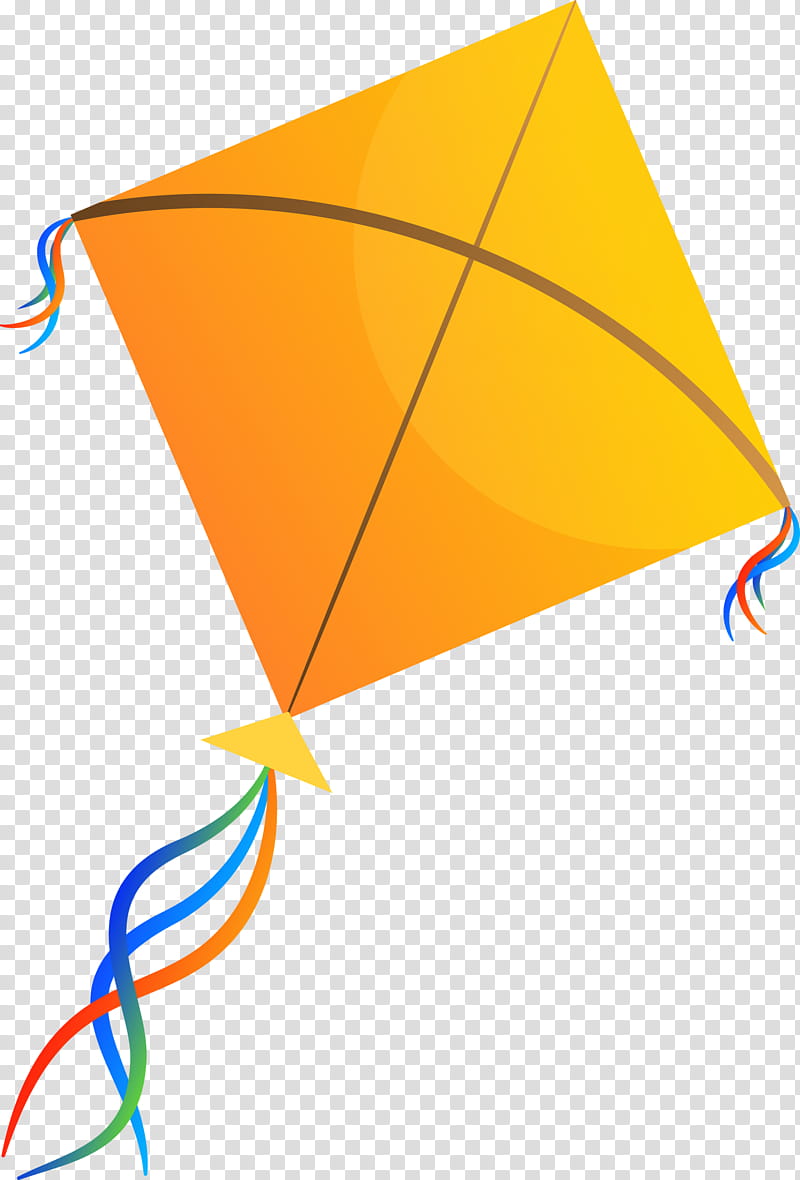 Makar Sankranti Magha Mela, Maghi, Bhogi, Kite, Orange, Yellow, Line, Triangle transparent background PNG clipart