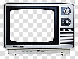 TV s, vintage CRT television graphic transparent background PNG clipart