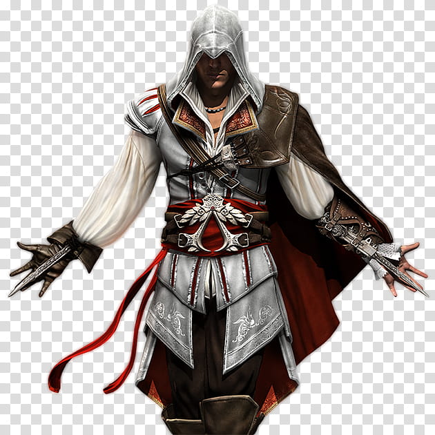 Assassin Creed II Icon, Ezio, armored man illustration transparent background PNG clipart