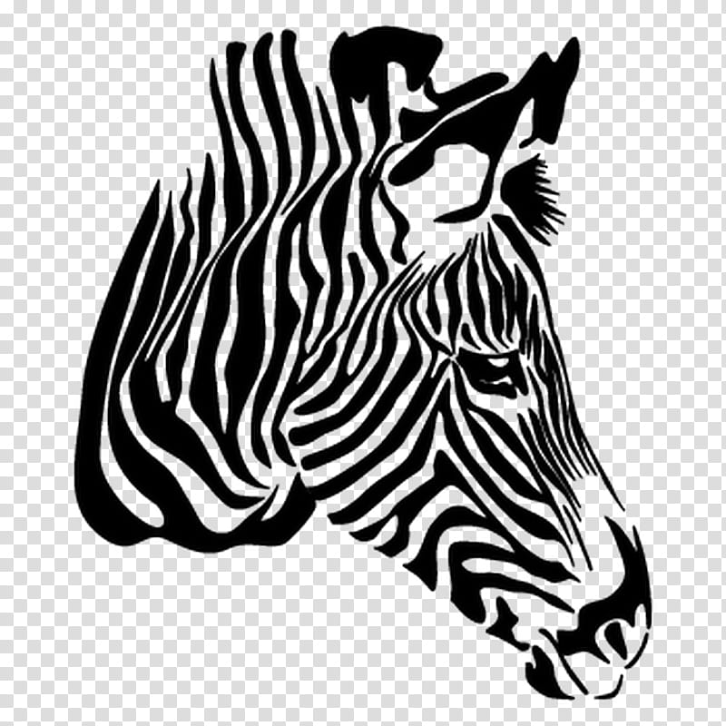 Watercolor Animal, Zebra, Drawing, Horse, Watercolor Painting, Line Art, Black, Black And White transparent background PNG clipart