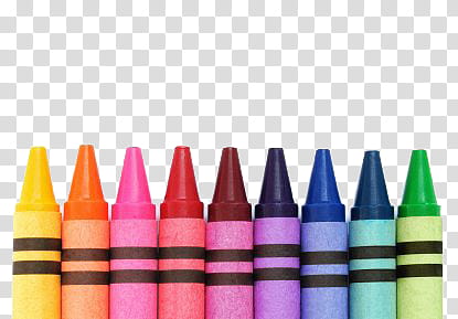 , assorted-color crayons transparent background PNG clipart