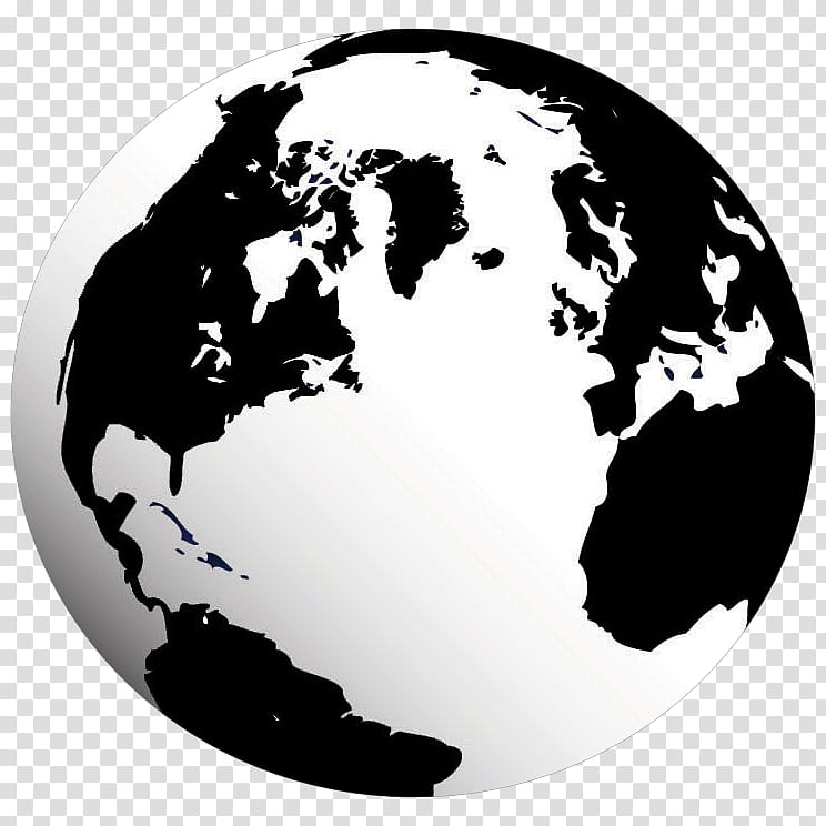 planet earth clipart black and white