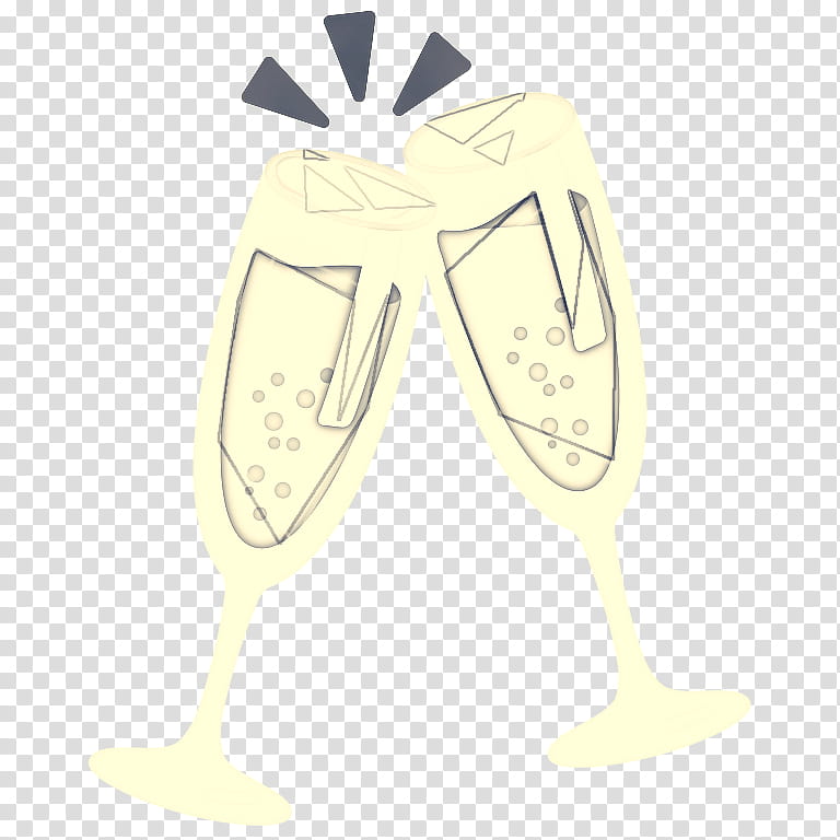 Bow Tie, Wine Glass, Champagne Glass, Shoe, Yellow, Cartoon, Animal, White transparent background PNG clipart