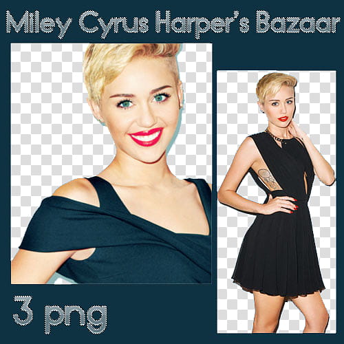 Miley Cyrus Harper Bazaar transparent background PNG clipart