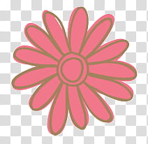 Too Love AmberTutoss, pink daisy flower transparent background PNG clipart