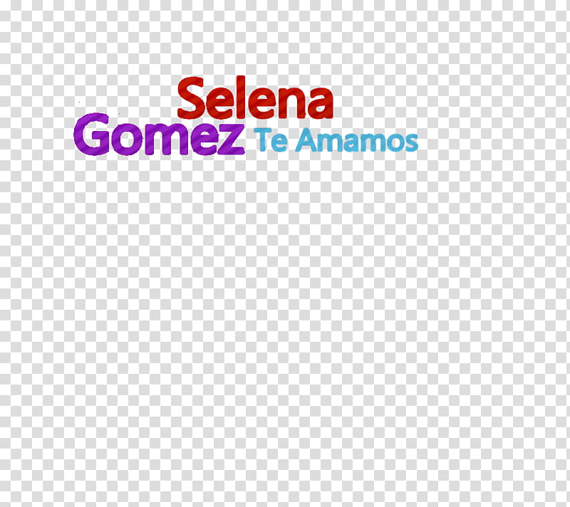 Texto Selena Gomez te Amamos transparent background PNG clipart