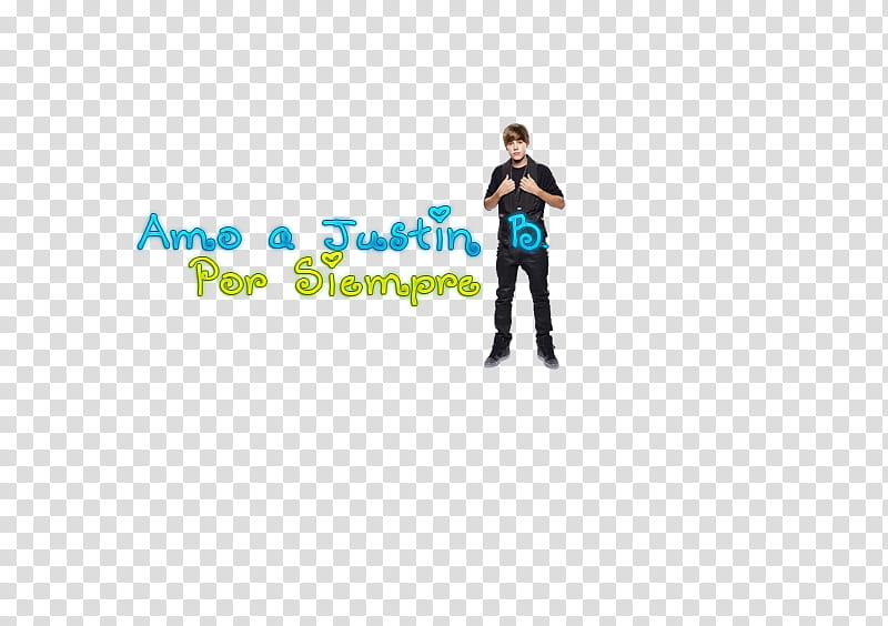 Texto Amo a Justin Bieber Por Siempre transparent background PNG clipart