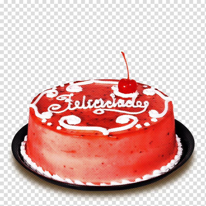 Birthday cake, Food, Dessert, Baked Goods, Red, Torte, Kuchen, Frozen Dessert transparent background PNG clipart