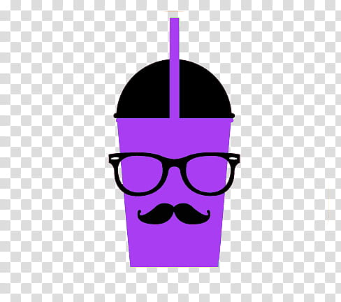 Hipster, purple and black disposable cup illustration transparent background PNG clipart