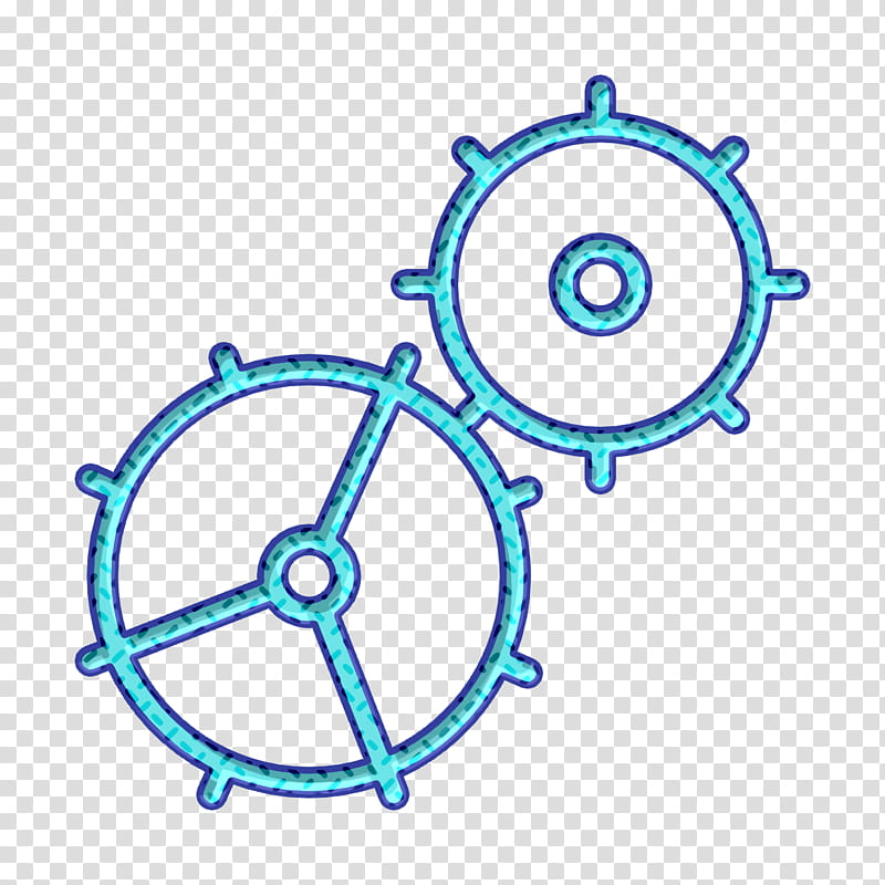 Settings icon Gear icon Essential icon, Bicycle Part, Bicycle Drivetrain Part, Circle, Auto Part, Bicycle Wheel, Rim transparent background PNG clipart