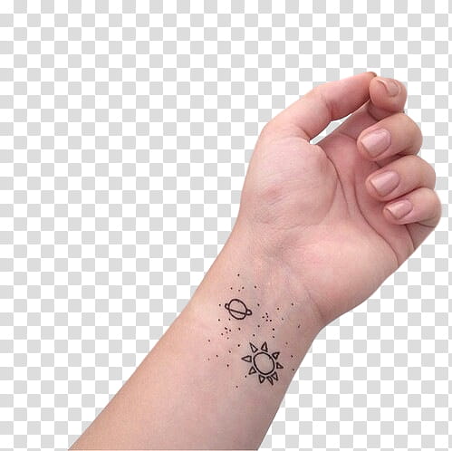 Venus planet symbol on the wrist