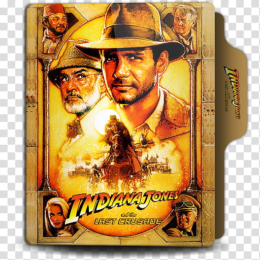 Indiana Jones Collection Folder Icon transparent background PNG clipart