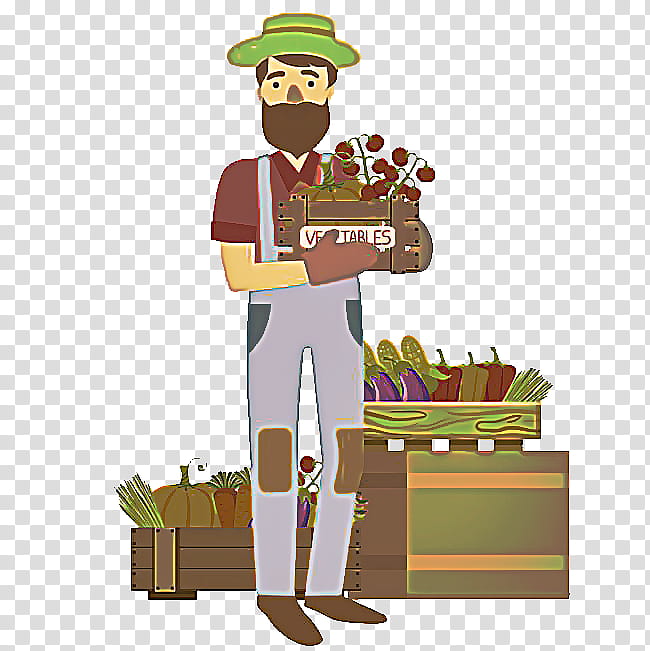 Vegetable, Agriculturist, Food, Cartoon, Farm, Marketplace, Sales, Drawing transparent background PNG clipart
