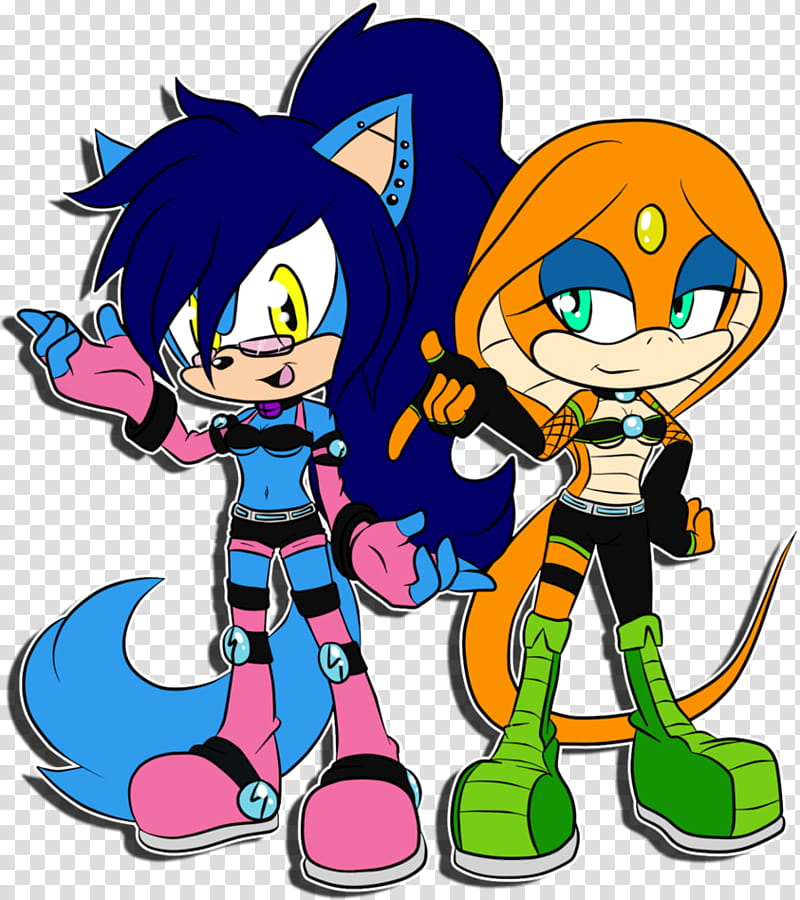 Commission: Punky and Miya transparent background PNG clipart