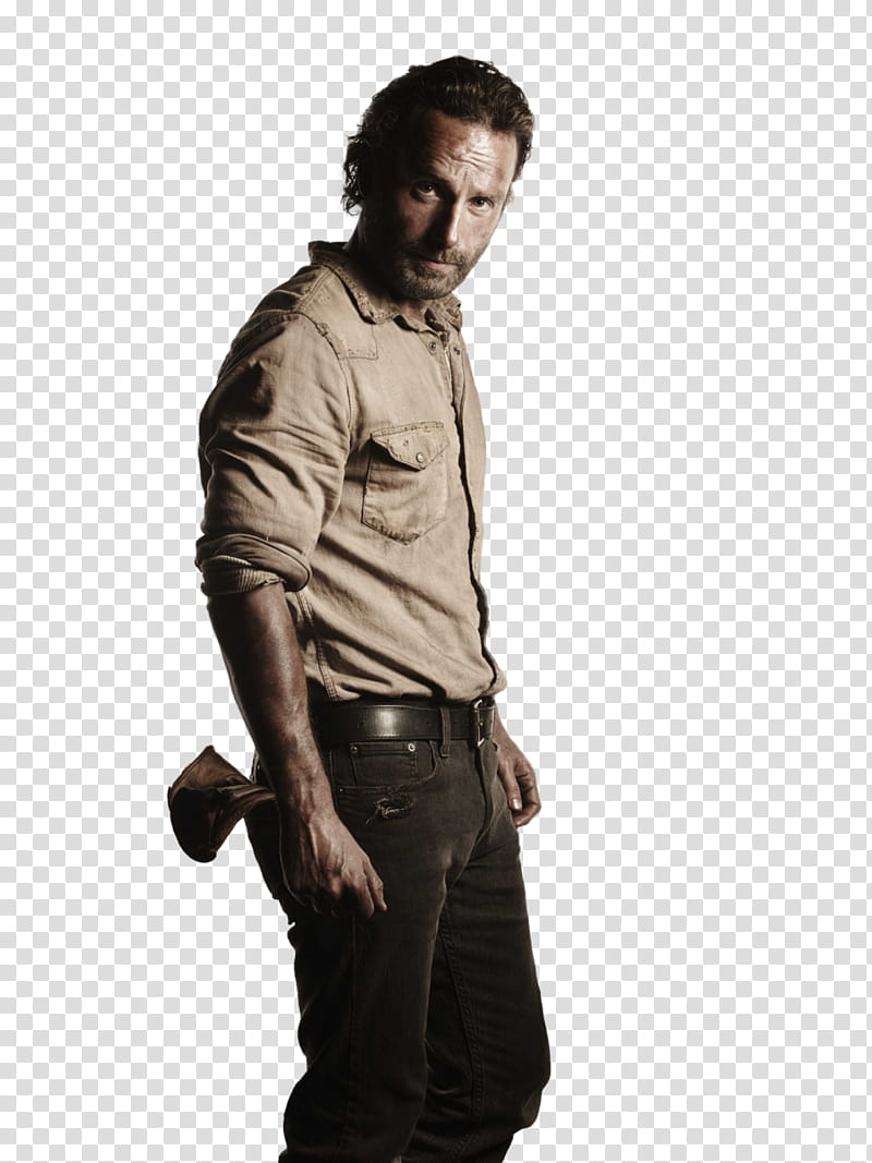 The Walking Dead Season , man in brown button-up shirt transparent background PNG clipart