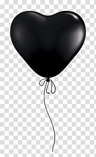 black heart balloon transparent background PNG clipart
