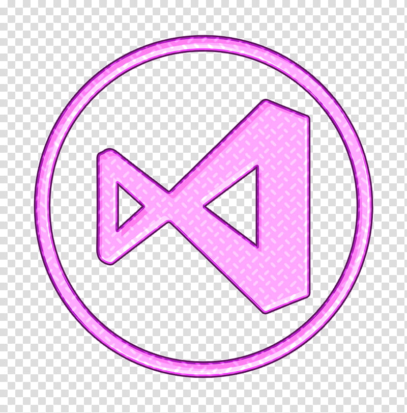 microsoft icon visualstudio icon webdevelop icon, Violet, Pink, Purple, Line, Logo, Magenta, Circle transparent background PNG clipart