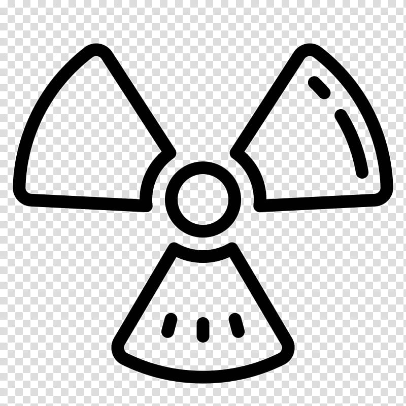 Radiation Symbol, Nuclear Power, Radioactive Decay, Logo, Nuclear And Radiation Accident And Incident, Hazard Symbol, Line Art, Coloring Book transparent background PNG clipart