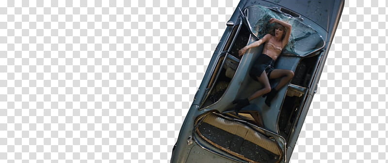 Taylor Swift  Bad Blood, woman lying on top of the blue vehicle transparent background PNG clipart