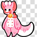 Pet slug cat shimeji Instructions in desc, white and pink character illustration transparent background PNG clipart