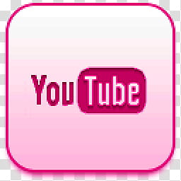 Albook extended pussy , pink and white Youtube icon transparent background PNG clipart