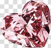 Diamonds Gems, heart-shaped pink jewel transparent background PNG clipart