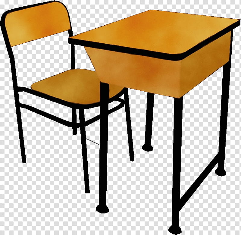 School Chair, Watercolor, Paint, Wet Ink, Desk, Table, Carteira Escolar, Classroom transparent background PNG clipart