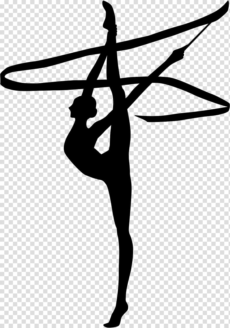 Art Ribbon, Rhythmic Gymnastics, Artistic Gymnastics, Silhouette, Dance, Sports, Ballet, Coloring Book transparent background PNG clipart