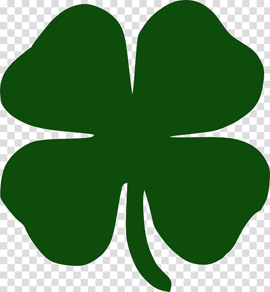 Green Leaf, Fourleaf Clover, Shamrock, Luck, Cloverleaf Interchange, Symbol, Plant, Petal transparent background PNG clipart