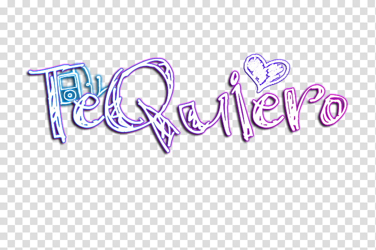 Te Quiero, TeQuiero text transparent background PNG clipart