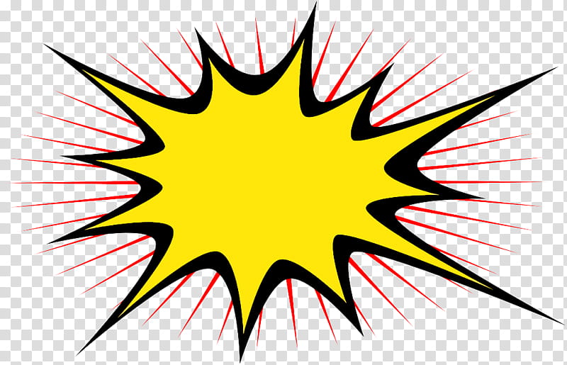 Explosion, Comic Book, Comics, Cartoon, Yellow, Line, Star transparent background PNG clipart