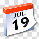 WinXP ICal, July  calendar transparent background PNG clipart