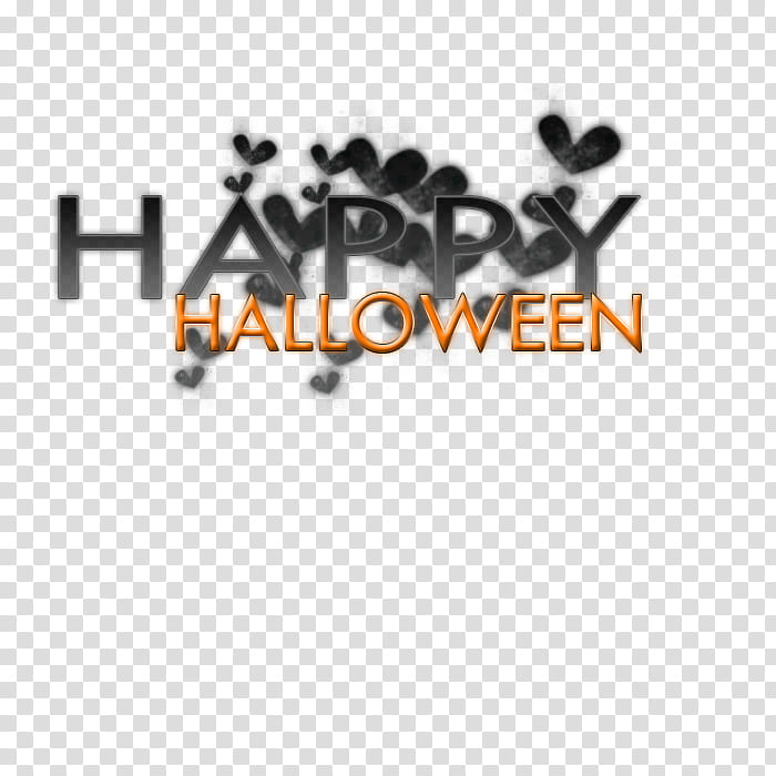 happy H, Happy Halloween text illustration transparent background PNG clipart