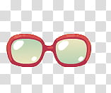 pink framed sunglasses illustration transparent background PNG clipart