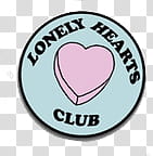 Overlays y firmas , Lonely Hearts Club illustration transparent background PNG clipart