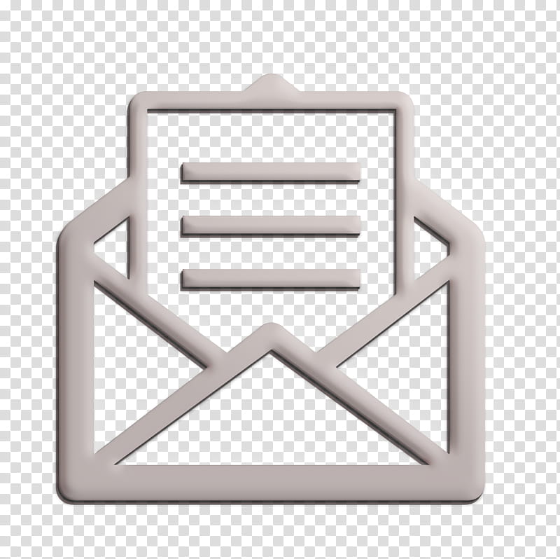 email icon inbox icon letter icon, Office Icon, Arrow, Logo, Square, Fashion Accessory, Rectangle, Symbol transparent background PNG clipart