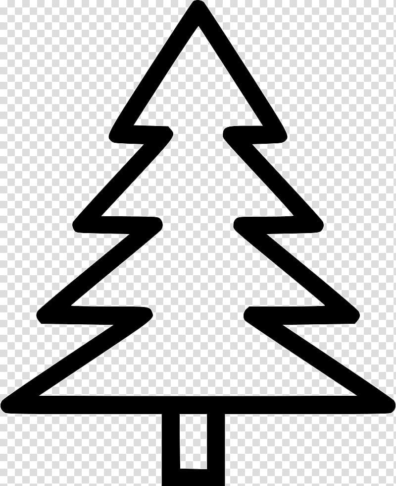 Christmas Tree Line Drawing, Christmas Day, Fir, Symbol, Christmas Decoration, Pine, Black And White
, Triangle transparent background PNG clipart