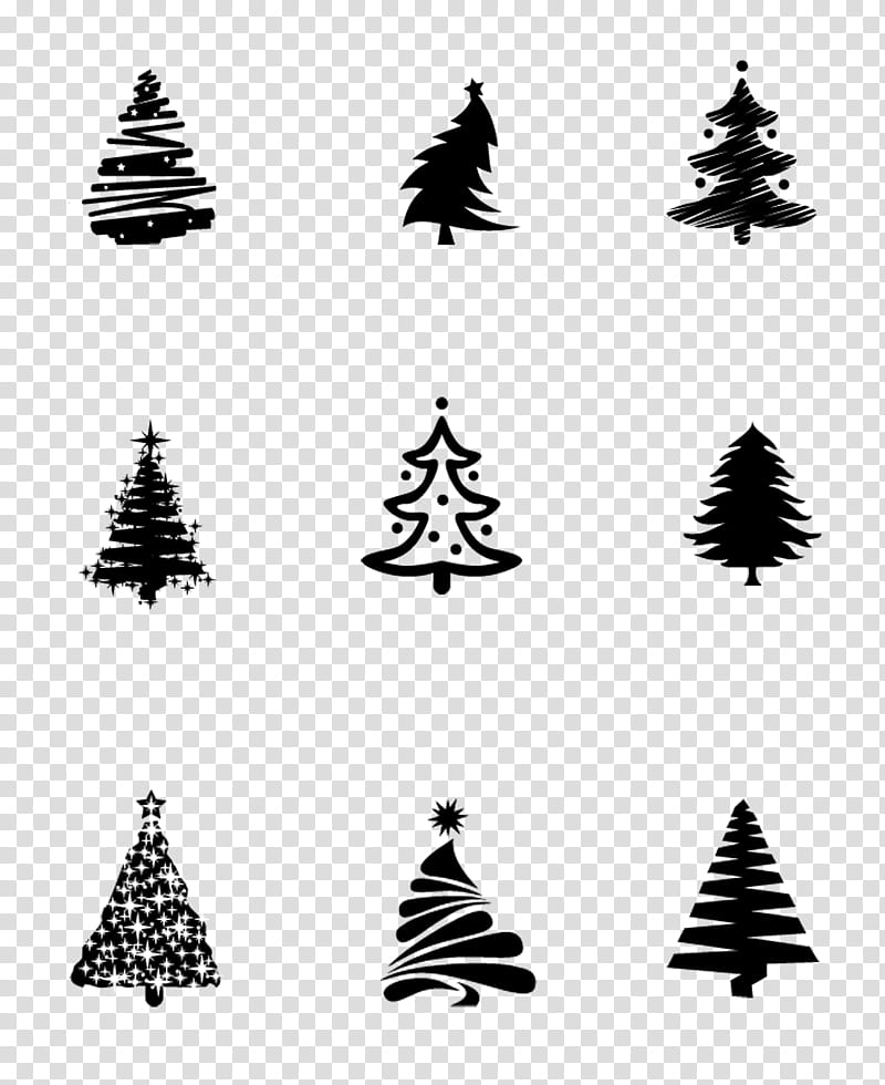 The Grinch Christmas Tree, Santa Claus, Christmas Day, Christmas Ornament, Silhouette, Treetopper, Black And White
, Christmas Decoration transparent background PNG clipart