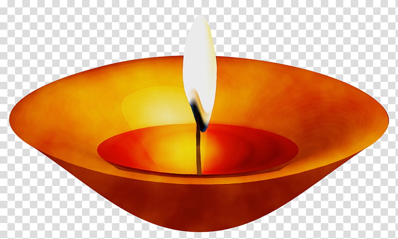 Diwali Oil Lamp, Wax, Lighting, Orange, Candle, Bowl, Candle Holder, Flame transparent background PNG clipart
