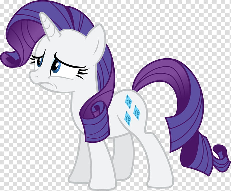 Worried Rarity, white and purple unicorn illustration transparent background PNG clipart
