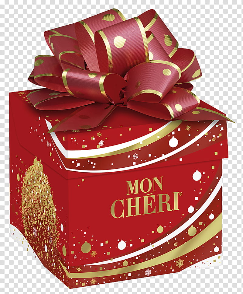 Christmas Gift Box, Liqueur, Ferrero Spa, Chocolate, Bonbon, Praline, Ferrero Rocher, Cherries transparent background PNG clipart