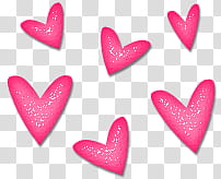 gifts , pink hearts illustration transparent background PNG clipart