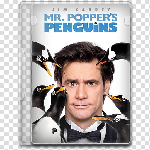 Movie Icon , Mr Popper's Penguins, Mr. Popper's Penguin movie cover transparent background PNG clipart