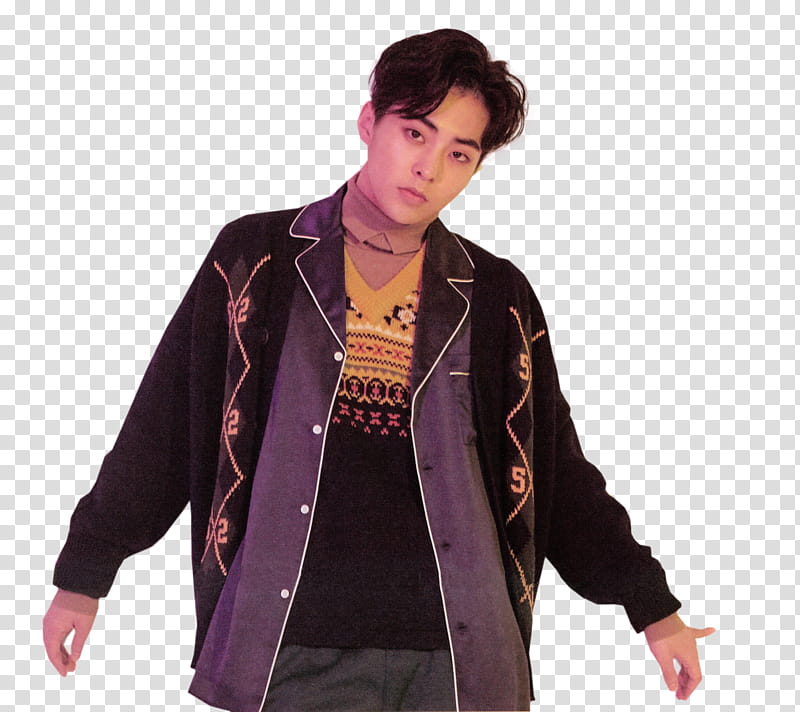 Xiumin EXO Season Greetings , man posing for transparent background PNG clipart