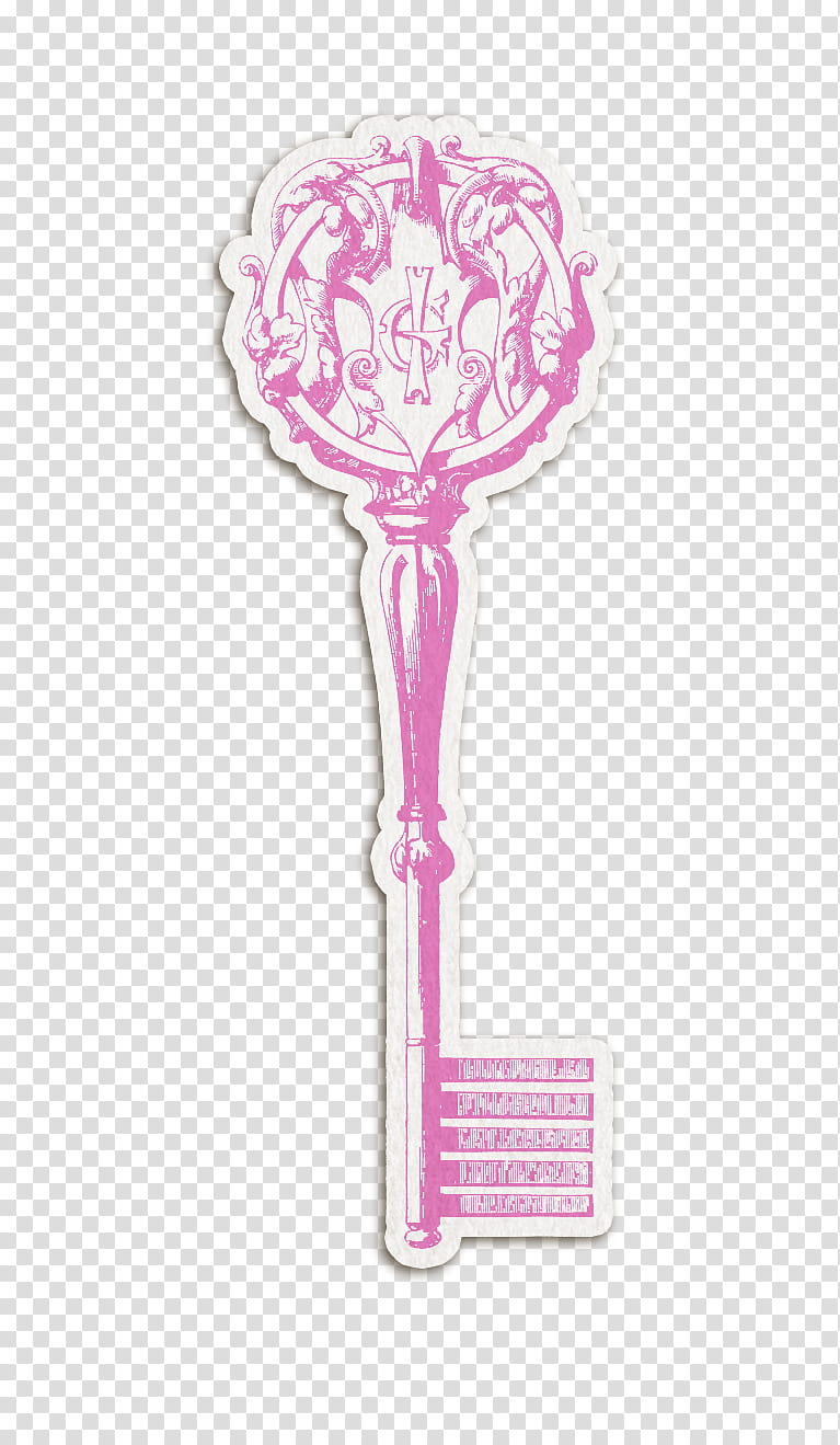 Vanity Fair, pink skeleton key transparent background PNG clipart